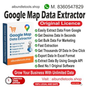 Google Maps Data Extractor “1 Click 5000 Leads ! Extract Google Maps business data instantly with phone numbers, emails & websites.”